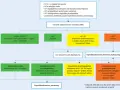 Schemat diagnostyczny hiperaldosteronizmu pierwotnego z podziałem na wyniki badań.
