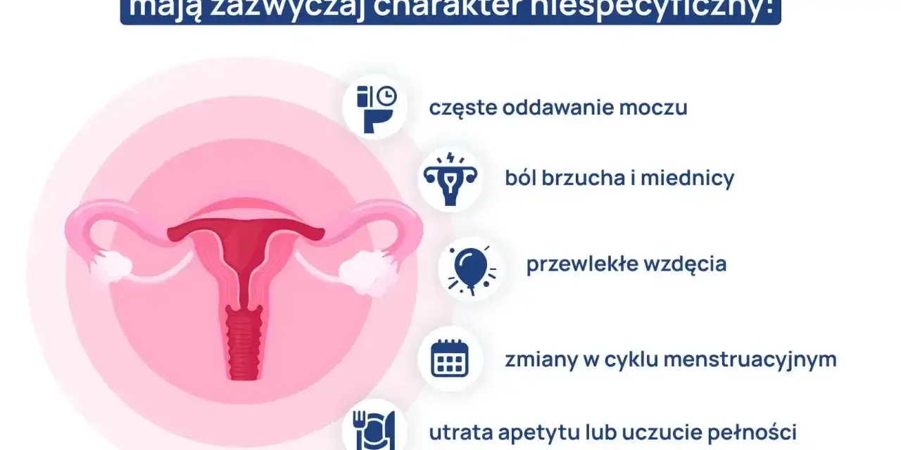 Objawy raka jajnika, które mogą być mylone z innymi dolegliwościami, to m.in. ból brzucha, wzdęcia, zmiany w cyklu menstruacyjnym.
