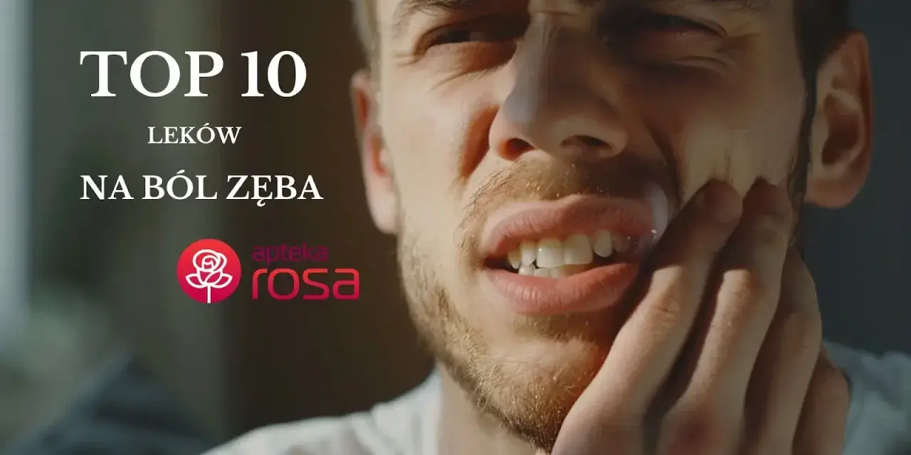 Mężczyzna cierpiący na ból zęba, szukający ulgi w postaci tabletek. TOP 10 leków na ból zęba.
