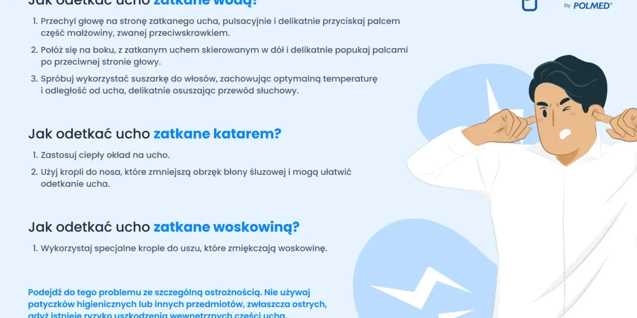 Mężczyzna zatyka uszy palcami, wyrażając dyskomfort.